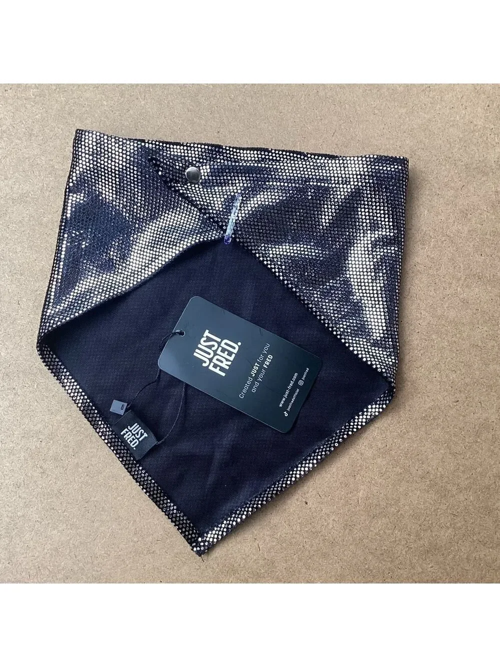 Just Fred NWT Disco Bandana for pets